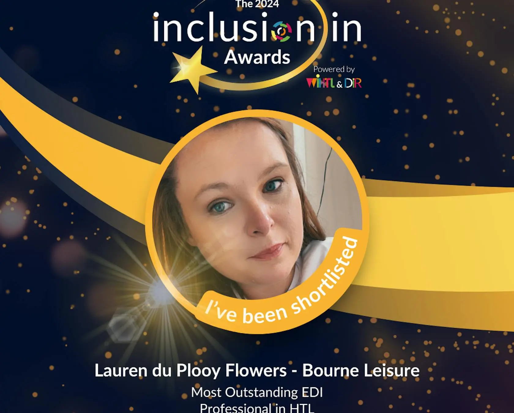 Lauren du Plooy Flowers from Bourne Leisure is shortlisted for the Most Outstanding EDI Professional award.