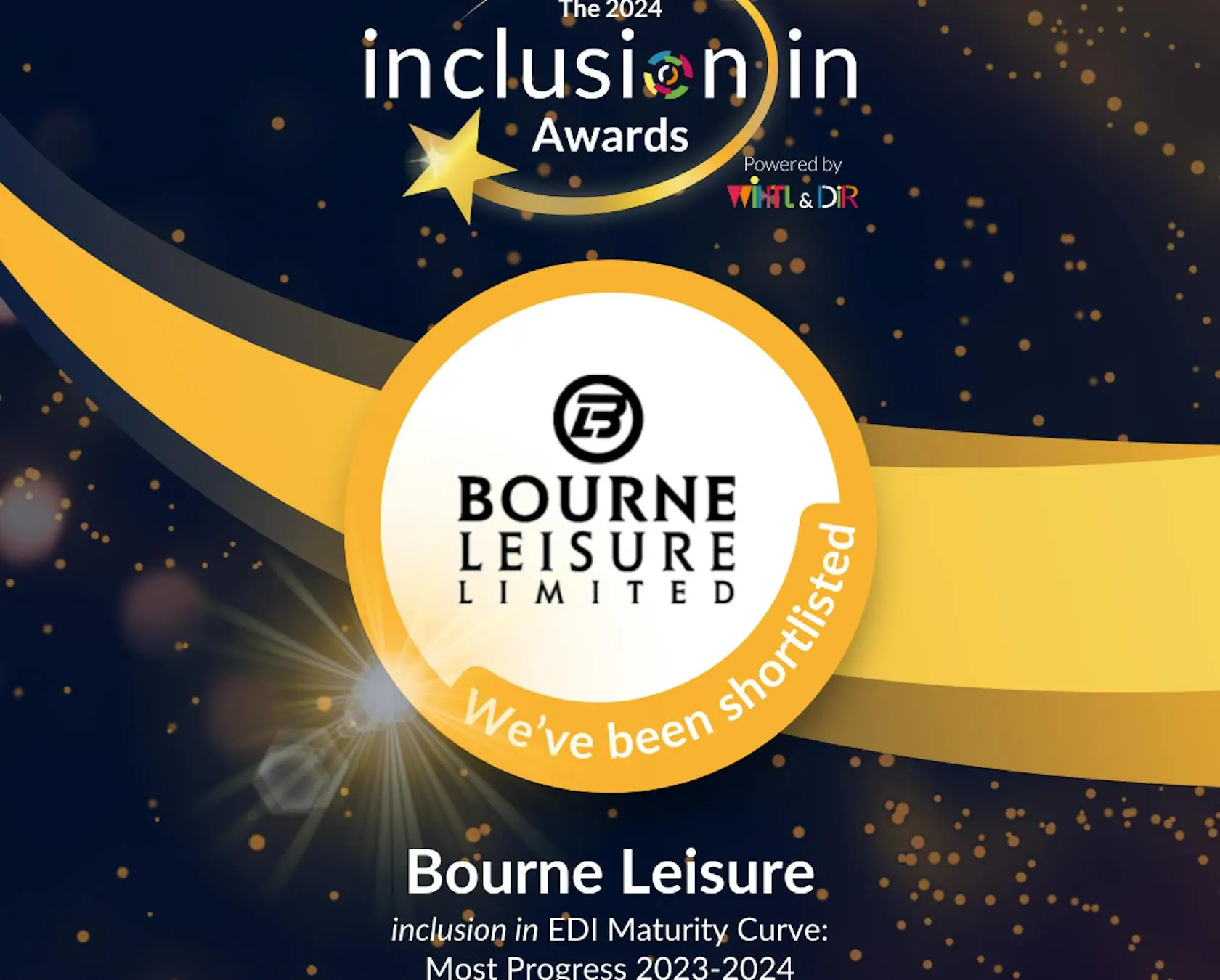 Bourne Leisure Limited shortlisted for Most Progress 2023-2024 at the 2024 Inclusion in Awards.